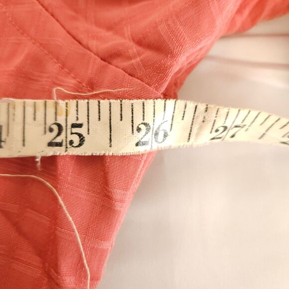 NWT Croft & Borrow Mens XL Pinkish Red Easy Care Polyester Button Down Shirt - Picture 5 of 7